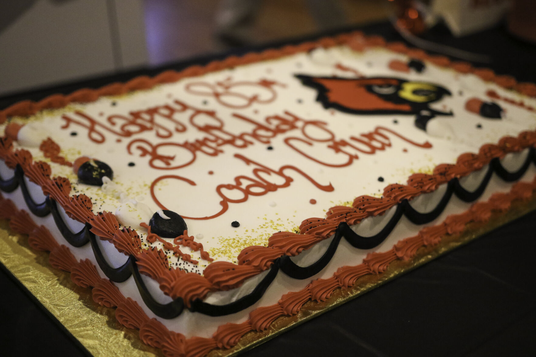 Denny Crum birthday cake